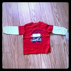 Carters Boy Fire Truck Shirt
